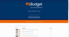 Desktop Screenshot of budget.com.pg