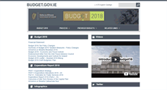 Desktop Screenshot of budget.gov.ie