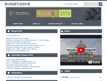 Tablet Screenshot of budget.gov.ie