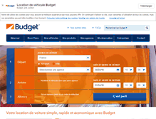 Tablet Screenshot of budget.fr