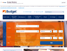 Tablet Screenshot of budget.no