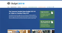 Desktop Screenshot of budget.gov.au